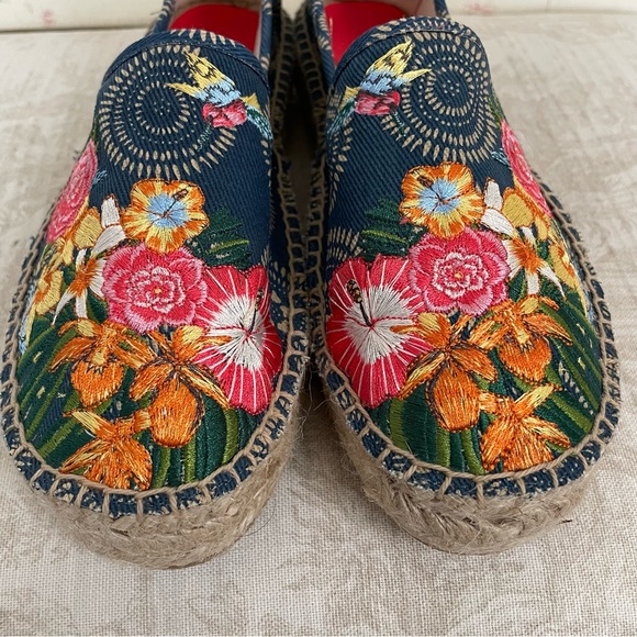 Johnny Was New Anemone Espadrille Slip Ons - Picture 4 of 12